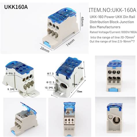 hot sale baizheng instrument ukk junction box manufacturers|Direct sale UKK junction box guide rail connection terminal block .